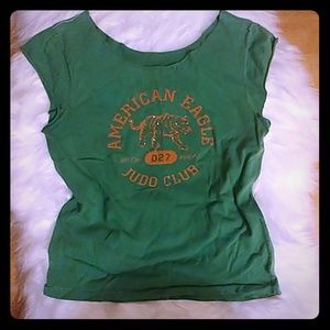 Womens, AE Outfitters, green tshirt, medium